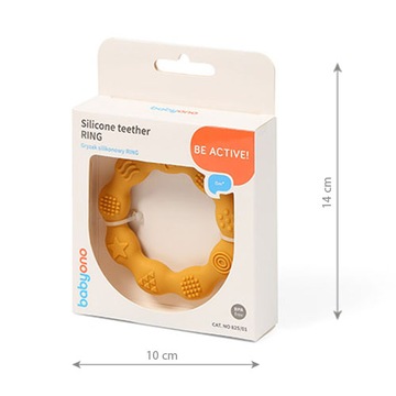КОЛЬЦО BABYONO СИЛИКОНОВЫЙ ПРОРЕЗЫВАТЕЛЬ