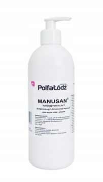 MANUSAN Płyn do dezynfekcji rąk - z pompką - 500ml