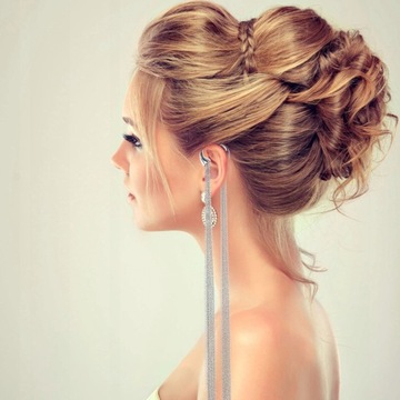 Цепочка на голову для украшения для волос невесты