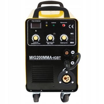 MAGNUM MIG 200 MMA KN IGBT ИНВЕРТОРНЫЙ СВАРОЧНЫЙ АППАРАТ 230 В 200 А АЛЮМИНИЕВЫЙ КОМПЛЕКТ