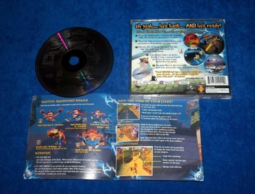 CRASH BANDICOOT 3 WARPED PSX PS1 NTSC U/C США ОПИСАНИЕ! ЗНАЧИТЕЛЬНАЯ ПЛАТФОРМЕННАЯ ИГРА