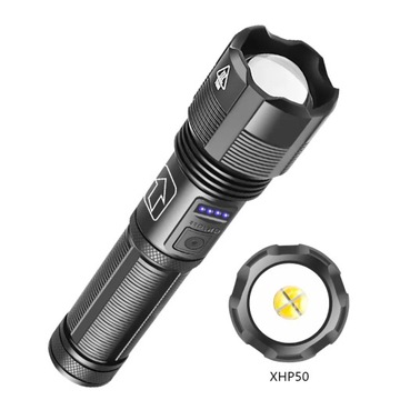 LATARKA TAKTYCZNA LED XHP50 ZOOM WOJSKOWA
