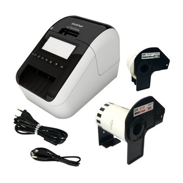 Принтер Brother QL-820NWB, два цвета