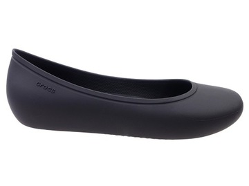 Klapki Crocs Brooklyn Flat balerinki 209384-001 black NEW 36/37