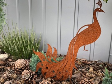 Paw ozdoba ogrodowa Corten Rdza Art Industrial