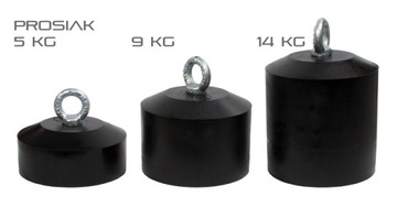 Ciężarek kotwiczny 5 kg Prosiak obciążnik kotwica