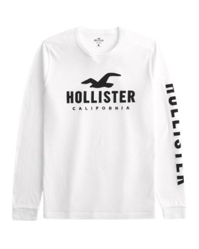 Hollister by Abercrombie - Long-Sleeve Logo Graphic Tee - M -