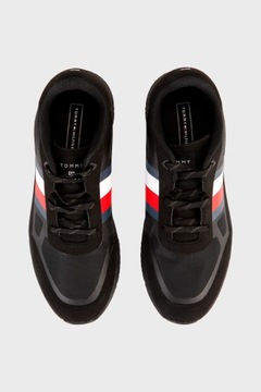 BUTY MĘSKIE TOMMY HILFIGER SPORTOWE CZARNE ROZM 40