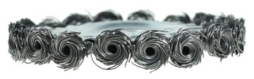 SZCZOTKA TARCZOWA DO SZLIFIEREK DRUT SKRĘCONY 100 MM OTWÓR 16 MM