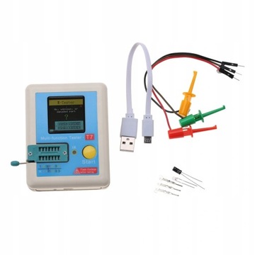 MIERNIK TESTER TRANZYSTORÓW LCR-T7 TFT 3.7V 300mA
