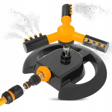 ВРАЩАЮЩИЙСЯ ДОЖДЕВАТЕЛЬ ДЛЯ САДОВ ТРАВЫ 3-РУЧНОЙ РЕГУЛИРУЕМЫЙ ВРАЩАЮЩИЙСЯ ДОЖДЬ ДЛЯ ТРАВЫ