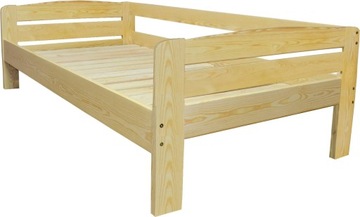 Łóżko sosnowe TERESKA Zaczarowana Sypialnia 90x210 Sam lakier lub surowe