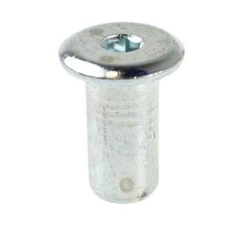 10 плоских гайок Ericson M6 x 18, белая оцинковка