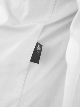 РУБАШКА EMPORIO ARMANI УЗКОГО КРОЯ, ГЛАДКАЯ, БЕЛАЯ