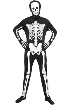 EraSpooky Męski Kostium Na Halloween, Szkielet, Kościotrup XXL (84)