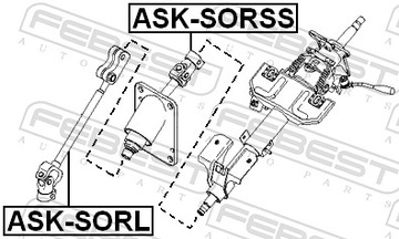 FEBEST ASK-SORSS HŘÍDEL ŘÍDÍCÍ