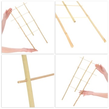 БАМБУКОВАЯ ЛЕСТНИЦА, ТРОЙНАЯ ОПОРА ДЛЯ РАСТЕНИЙ, 60 см