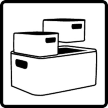 Корзина для аксессуаров Rotho COUNTRY A6+ 4л