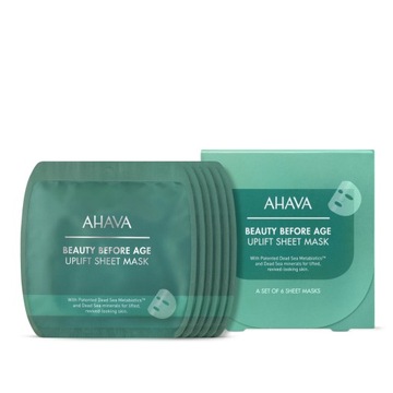 AHAVA Zestaw 6 Hydrożelowych Maseczek Regeneracyjnych w Płachcie Lifting