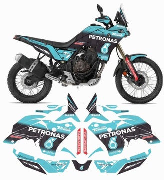 Wykonanie naklejki Yamaha TENERE 700 T7 PETRONAS