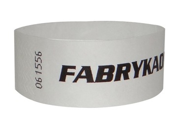 OPASKI NA RĘKĘ TYVEK 25mm 100 szt. NADRUK CZARNY