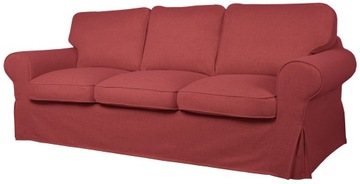 Pokrowiec Ikea Ektorp 3 nierozkładany Czerwony
