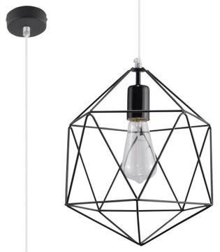 Lampa Wisząca GASPARE Czarna SL.0291 SOLLUX