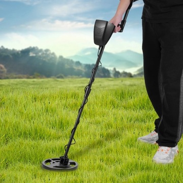 Funkcjonalny podziemny wykrywacz metali ze słuchawkami + łopata do metalu