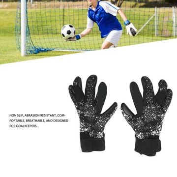 2 шт Футбольные перчатки Черно-белые противоскользящие DH