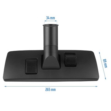 УНИВЕРСАЛЬНАЯ ПРИСОСОЧНАЯ ЩЕТКА НАКОНЕЧНИК 35мм С ВЫДВИЖНОЙ щетиной ДЛЯ ПЫЛЕСОСА