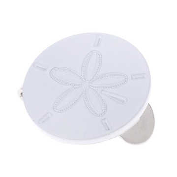 Sturdy Alloy White Flower Hat Visor Clip Golf Ball Marker Gift