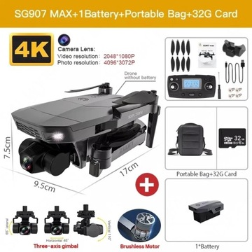ZLL SG907 MAX GPS Drone Profesjonalna kamera 4K HD ESC 5G FPV WiFi z