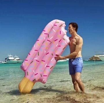 МАТРАС ДЛЯ ПЛАВАНИЯ, НАДУВАННЫЙ ПЛЯЖ WATER ICE, ДЛЯ БОЛЬШОГО БАССЕЙНА 196 Х 86 СМ