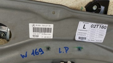 MECHANIZMUS OKNO LEVÝ PŘEDNÍ MERCEDES W169