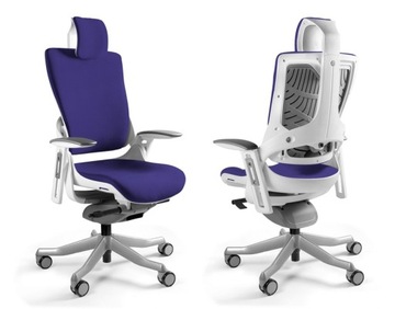 Ergonomiczny fotel obrotowy Unique Wau 2 NAVYBLUE
