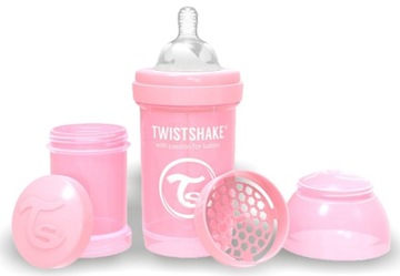 TWISTSHAKE Butelka Antykolkowa 180ml 0+ ZESTAW