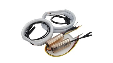 2в1 ДВОЙНЫЕ ЦВЕТА ХЛОПКОВЫЕ светодиодные кольца BMW E83 X3 E87 E60 E61 E90 E91 TOP