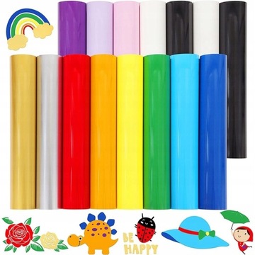 HTV Heat Transfer Vinyl: 15 Pack Iron On Vinyl S