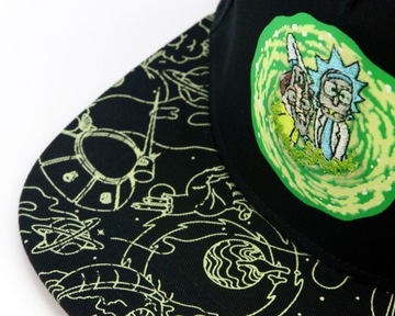 Czapka z daszkiem męska młodzieżowa Rick and Morty SNAPBACK 55-60cm Haft