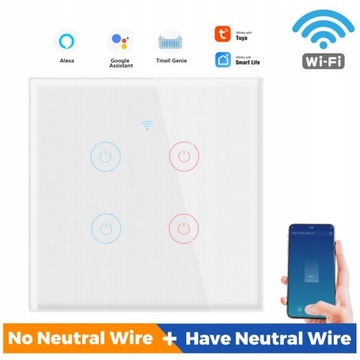 1/2/3/4-канальный смарт-переключатель TUYA WiFi