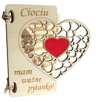 PROŚBA CIOCIU CZY ZOSTANIESZ MOJĄ CHRZESTNĄ