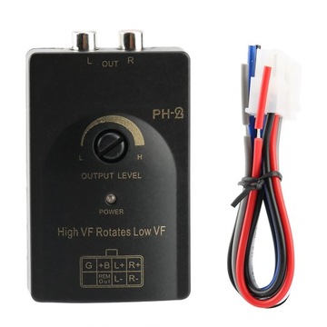 KONWERTER POZIOMU SYGNAŁU AUDIO RCA LOW HIGH 1A