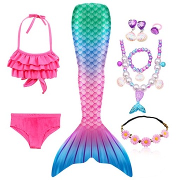 STRÓJ KĄPIELOWY BIKINI OGON SYRENY ARIEL SYRENKA