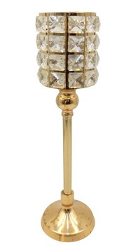 lampion świecznik kryształki