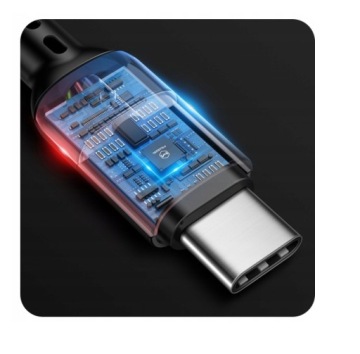 MCDODO USB-C ПРУЖИННЫЙ КАБЕЛЬ ДЛЯ БЫСТРОЙ ЗАРЯДКИ QC4 USB TYPE C LED 1,8M