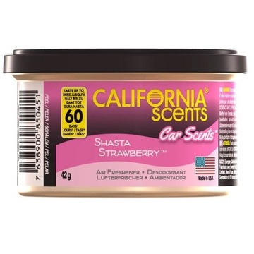 CALIFORNIA SCENTS ZAPACH SHASTA STRAWBERRY SAMOCHODOWY DO SAMOCHODU AUTA