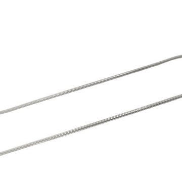 ŁAŃCUSZEK STAL 47cm / 1.6mm LINKA ŻMIJKA Srebrny