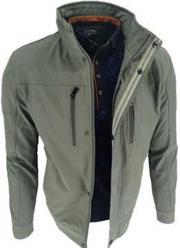 KURTKA MĘSKA PRZEJŚCIOWA KHAKI PROSTA 5718 XXL 2XL