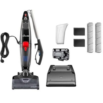 ODKURZACZ PIONOWY MOPUJĄCY 3W1 VILEDA JETCLEAN PET ZESTAW + CZĘŚCI WYMIENNE