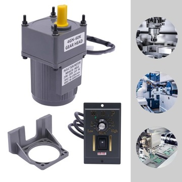 ДВИГАТЕЛЬ РЕГУЛИРОВКИ СКОРОСТИ 25ВТ 60К + РЕГУЛЯТОР СКОРОСТИ + КРОНШТЕЙН